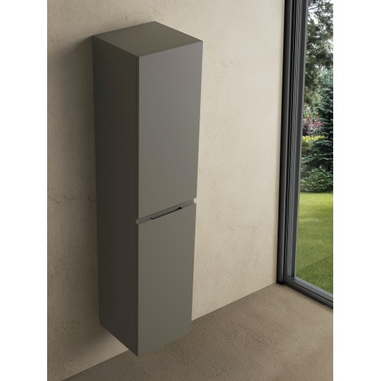 CODE 160 jobbos fali szekrény, Dark Taupe szín, fekete fogantyú 160x35x35 (20 50 02 16 12 74)