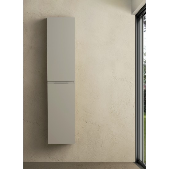 CODE 160 balos fali szekrény, Light Taupe szín, fekete fogantyú 160x35x35 (20 50 02 16 13 75)