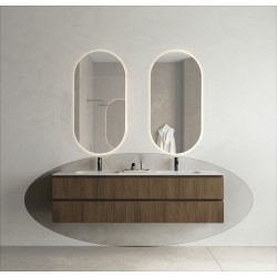 CODE 180 függesztett alsószekrény, Brown Oak szín, fekete fogantyú 180x46x50 (20 40 24 18 00 86)