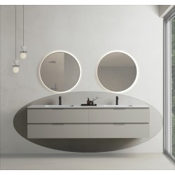 CODE 200 függesztett alsószekrény, Light Taupe szín, fekete fogantyú 200x46x50 (20 40 24 20 00 75)