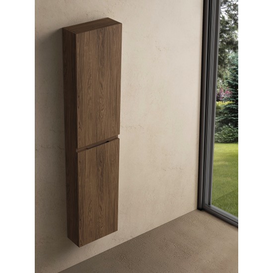 CODE 160 jobbos fali szekrény, Brown Oak szín, fekete fogantyú 160x35x15 (20 51 02 16 12 86)