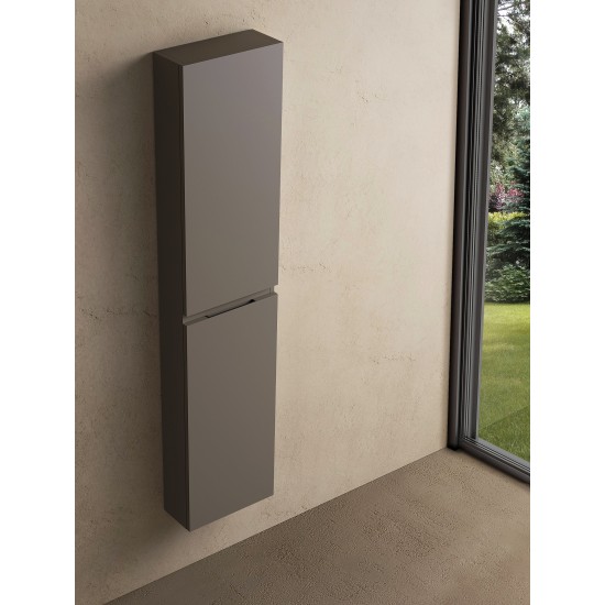 CODE 160 jobbos fali szekrény, Dark Taupe szín, fekete fogantyú 160x35x15 (20 51 02 16 12 74)