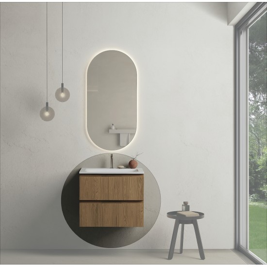 CODE 60 függesztett alsószekrény, Honey Oak szín, fekete fogantyú 60x46x50 (20 20 22 06 00 85)