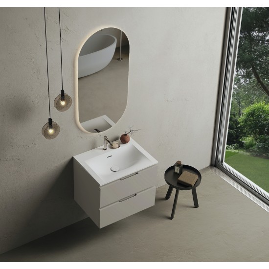 CODE 60 függesztett alsószekrény, Light Taupe szín, fekete fogantyú 60x46x50 (20 20 22 06 00 75)