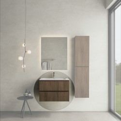 CODE 70 függesztett alsószekrény, Brown Oak szín, fekete fogantyú 70x46x50 ( 20 20 22 07 00 86)