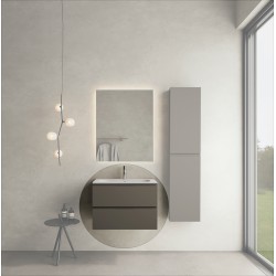 CODE 70 függesztett alsószekrény, Dark Taupe szín, fekete fogantyú 70x46x50 (20 20 22 07 00 74)