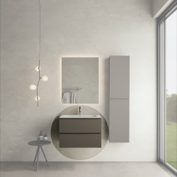 CODE 70 függesztett alsószekrény, Dark Taupe szín, fekete fogantyú 70x46x50 (20 20 22 07 00 74)