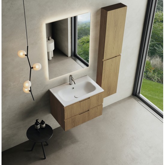 CODE 70 függesztett alsószekrény, Honey Oak szín, fekete fogantyú 70x46x50 (20 20 22 07 00 85)