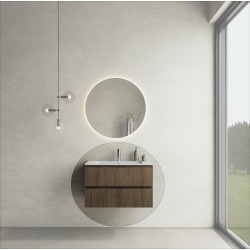 CODE 80 függesztett alsószekrény, Brown Oak szín, fekete fogantyú 80x46x50 (20 20 22 08 00 86)