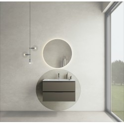 CODE 80 függesztett alsószekrény, Dark Taupe szín, fekete fogantyú 80x46x50 (20 20 22 08 00 74)