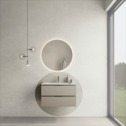 CODE 80 függesztett alsószekrény, Light Taupe szín, fekete fogantyú 80x46x50 (20 20 22 08 00 75)