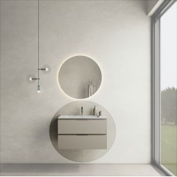 CODE 80 függesztett alsószekrény, Light Taupe szín, fekete fogantyú 80x46x50 (20 20 22 08 00 75)