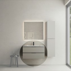 CODE 90 függesztett alsószekrény, Light Taupe szín, fekete fogantyú 90x46x50 (20 20 22 09 00 75)