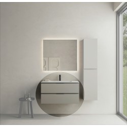 CODE 90 függesztett alsószekrény, Light Taupe szín, fekete fogantyú 90x46x50 (20 20 22 09 00 75)