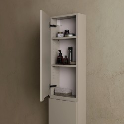 CODE 160 balos fali szekrény, Light Taupe szín, fekete fogantyú 160x35x15 (20 51 02 16 13 75)