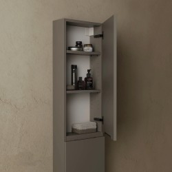 CODE 160 jobbos fali szekrény, Dark Taupe szín, fekete fogantyú 160x35x15 (20 51 02 16 12 74)