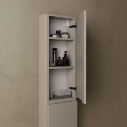 CODE 160 jobbos fali szekrény, Light Taupe szín, fekete fogantyú 160x35x15 (20 51 02 16 12 75)