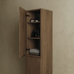 CODE 160 balos fali szekrény, Brown Oak szín, fekete fogantyú 160x35x35 (20 50 02 16 13 86)