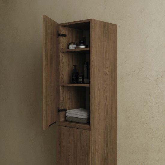 CODE 160 balos fali szekrény, Brown Oak szín, fekete fogantyú 160x35x35 (20 50 02 16 13 86)