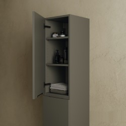 CODE 160 balos fali szekrény, Dark Taupe szín, fekete fogantyú 160x35x35 (20 50 02 16 13 74)