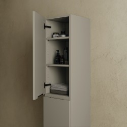 CODE 160 balos fali szekrény, Light Taupe szín, fekete fogantyú 160x35x35 (20 50 02 16 13 75)