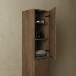 CODE 160 jobbos fali szekrény, Brown Oak szín, fekete fogantyú 160x35x35 (20 50 02 16 12 86)