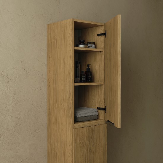 CODE 160 jobbos fali szekrény, Honey Oak szín, fekete fogantyú 160x35x35 (20 50 02 16 12 85)