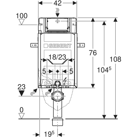 Geberit Kombifix wc tartály fali wc-hez (110.300.00.5)