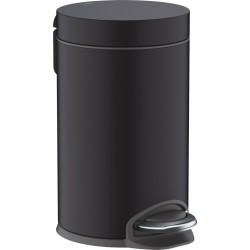 Hansgrohe AddStoris matt fekete szemeteskuka, pedálos (41775670-HG)
