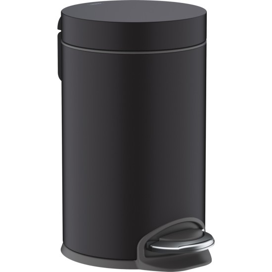 Hansgrohe AddStoris matt fekete szemeteskuka, pedálos (41775670-HG)
