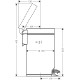 Hansgrohe AddStoris matt fehér szemeteskuka, pedálos (41775700-HG)