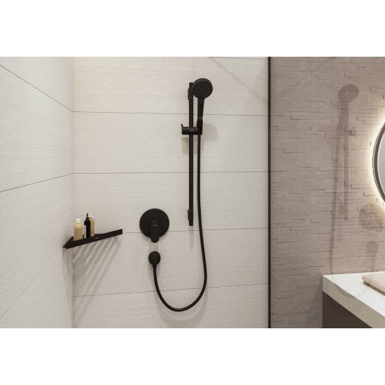 Hansgrohe AddStoris Q matt fekete rácsos sarokpolc (41741670-HG)