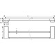 Hansgrohe AddStoris Q dupla törölközőtartó (41743000-HG)