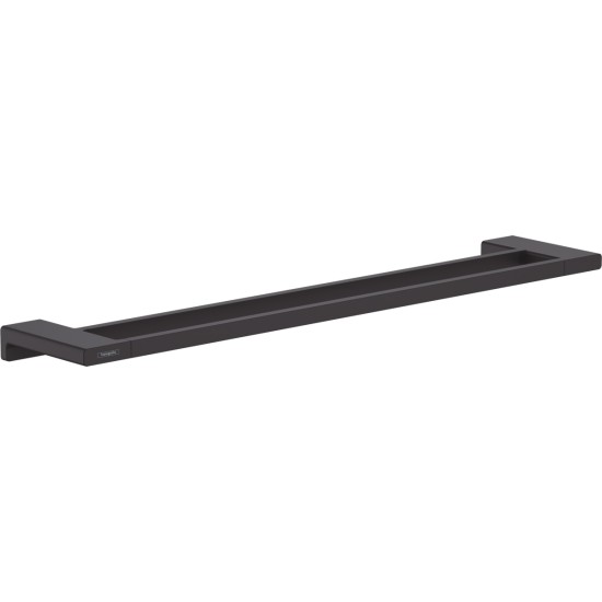 Hansgrohe AddStoris Q matt fekete dupla törölközőtartó (41743670-HG)