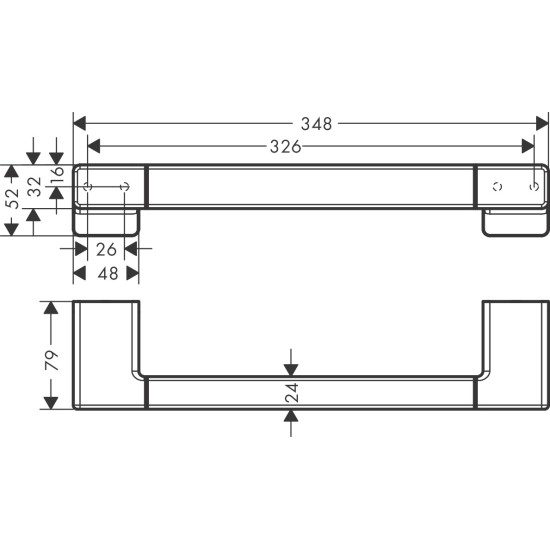 Hansgrohe AddStoris Q kapaszkodó (41744000-HG)