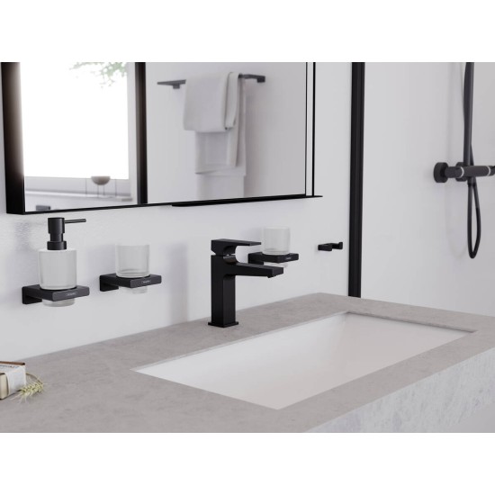Hansgrohe AddStoris Q matt fekete folyékonyszappan-adagoló (41745670-HG)