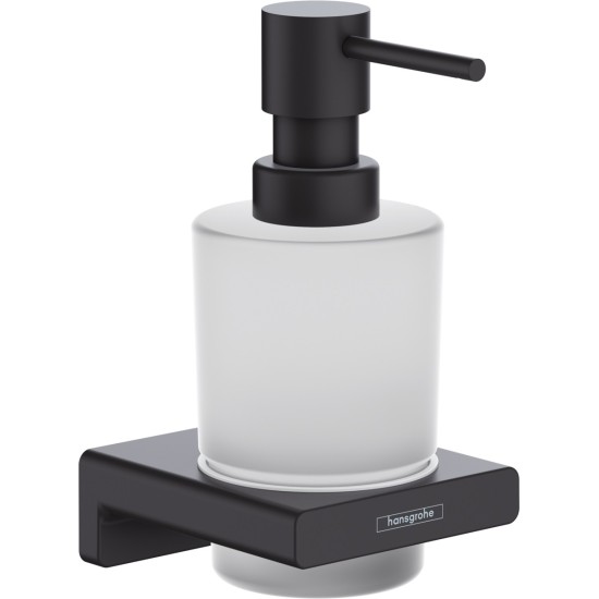 Hansgrohe AddStoris Q matt fekete folyékonyszappan-adagoló (41745670-HG)
