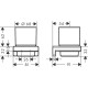 Hansgrohe AddStoris Q matt fekete fogkefetartó (41749670-HG)