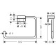 Hansgrohe AddStoris Q kendőtartó (41754000-HG)
