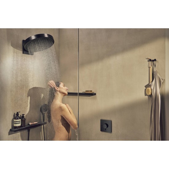 Hansgrohe AddStoris Q matt fekete 2-ágú akasztó (41755670-HG)