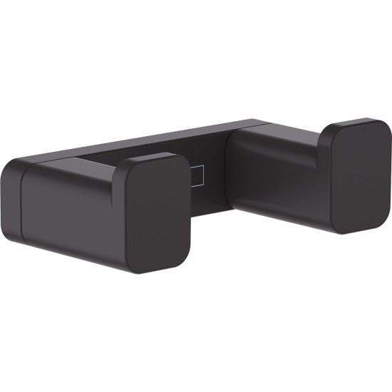 Hansgrohe AddStoris Q matt fekete 2-ágú akasztó (41755670-HG)