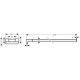 Hansgrohe AddStoris Q matt fekete kétrészes törölközőtartó (41770670-HG)