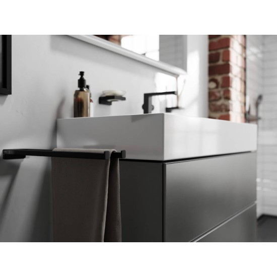 Hansgrohe AddStoris Q matt fekete kétrészes törölközőtartó (41770670-HG)