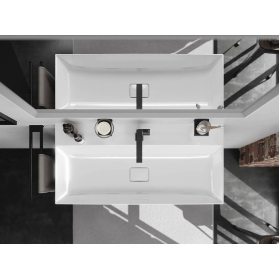 Hansgrohe AddStoris Q matt fekete kétrészes törölközőtartó (41770670-HG)