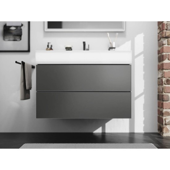 Hansgrohe AddStoris Q matt fekete kétrészes törölközőtartó (41770670-HG)