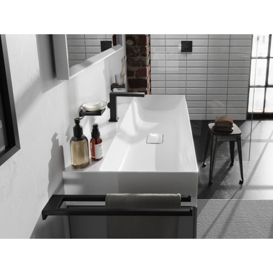 Hansgrohe AddStoris Q matt fekete kétrészes törölközőtartó (41770670-HG)