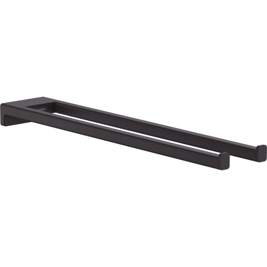 Hansgrohe AddStoris Q matt fekete kétrészes törölközőtartó (41770670-HG)