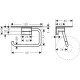 Hansgrohe AddStoris Q polcos wc-papír tartó (41772000-HG)