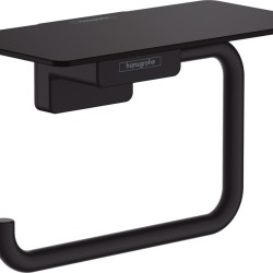 Hansgrohe AddStoris Q matt fekete polcos wc-papír tartó (41772670-HG)