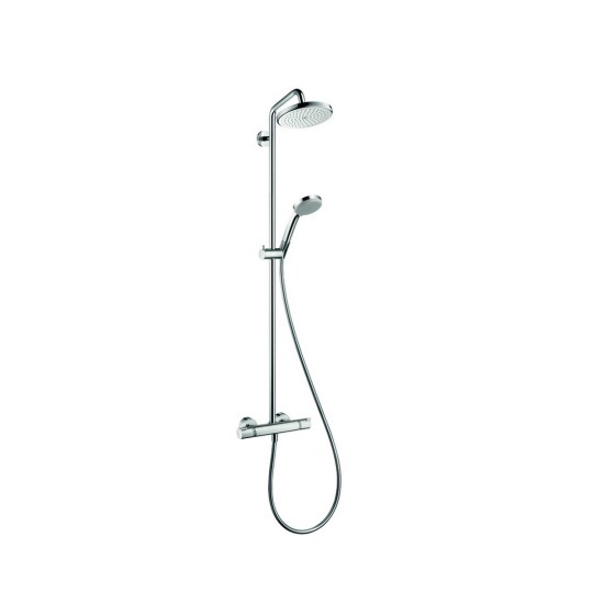 Hansgrohe Croma 220 1 Jet Showerpipe termosztátos zuhanyrendszer (27185000-HG)